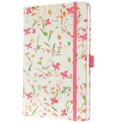 Buchkalender J5307, Jolie, beige, pink, 1 Woche / 2 Seiten, 13,5x20,3cm (A5), 2025