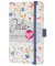 Buchkalender J5306, Jolie, Bloom violet, 1 Woche / 2 Seiten,  (A6), 2025