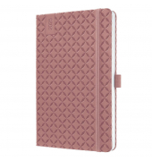 Buchkalender J5129, Jolie, dusty red, 1 Woche / 2 Seiten, 13,5x20,3cm (A5), 2025