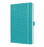 Buchkalender J5103, Jolie, aqua green, 1 Woche / 2 Seiten, 13,5x20,3cm (A5), 2026