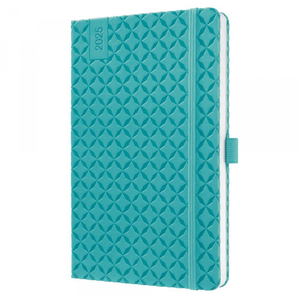 4004360784224 - Buchkalender J5103 Jolie aqua green 1 Woche   2 Seiten  (A5) 2026 4004360784224 Sigel