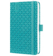 Buchkalender J5102, Jolie, aqua green, 1 Woche / 2 Seiten, 9,5x15cm (A6), 2025