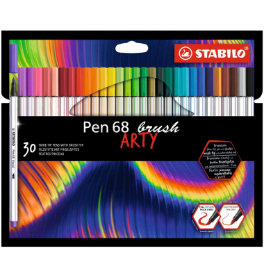 Pen 68 brush ARTY Filzstifte farbsortiert