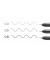 COPIC Multiliner Fineliner schwarz 0.3 + 0.5 + 0.8 mm