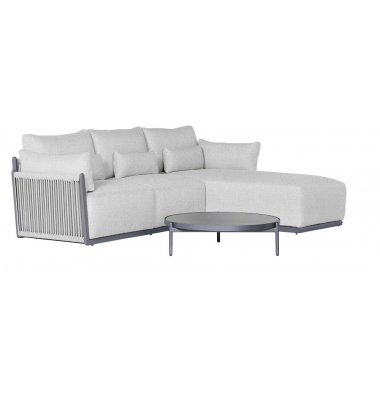 Loungegruppe Bilbao, anthrazit Kunststoff, Metall, 3-teilig