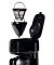 Kaffeemaschine schwarz, 15 Tassen
