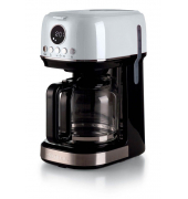 Kaffeemaschine weiß, 15 Tassen