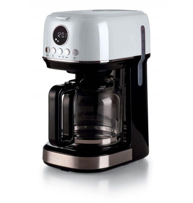 Kaffeemaschine weiß, 15 Tassen