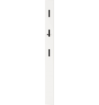 Wandgarderobe 3728-84 weiß Holz 3 Haken 15,0 x 170,0 cm