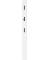 Wandgarderobe 3728-84 weiß Holz 3 Haken 15,0 x 170,0 cm