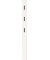 Wandgarderobe 3728-84 weiß Holz 3 Haken 15,0 x 170,0 cm