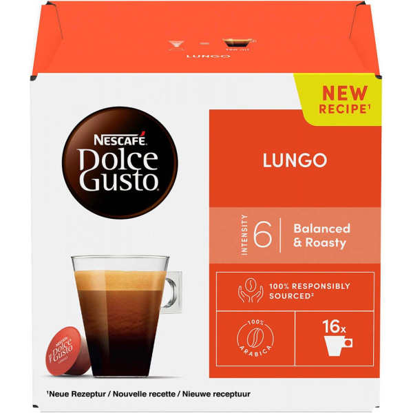 8445290859549 - LUNGO Kaffeekapseln Arabicabohnen 16 Portionen 8445290859549 NESCAFÉ 90 Gramm 8445290859549 - LUNGO Kaffeekapseln Arabicabohnen 16 Portionen 8445290859549 NESCAFÉ 90 Gramm