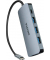 USB-Hub D32062 8-fach silber