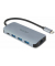 USB-Hub D32062 8-fach silber