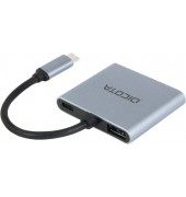 USB-Hub D32063 4-fach silber