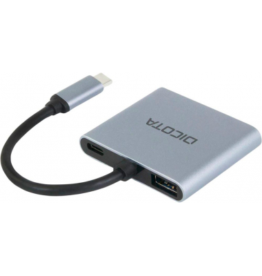 USB-Hub D32063 4-fach silber