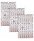 3-Monats-Wandkalender 297399, 3 Monate / 1 Seite, 32x48cm, Perfekter Überblick über den aktuellen sowie Vor- und Folgemonat, 202