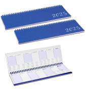 Tischquerkalender 297673, Standard, 1 Woche / 2 Seiten, 29,7x10,2cm, 2025