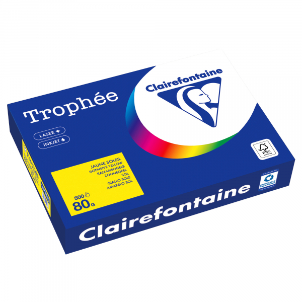3329680000788 - Kopierpapier Trophee 1877PC kanariengelb A4 80g 500 Blatt 3329680000788 500 Blatt