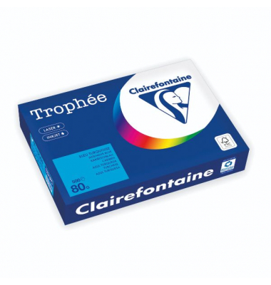 Kopierpapier Trophee 1781PC karibikblau A4 80g 