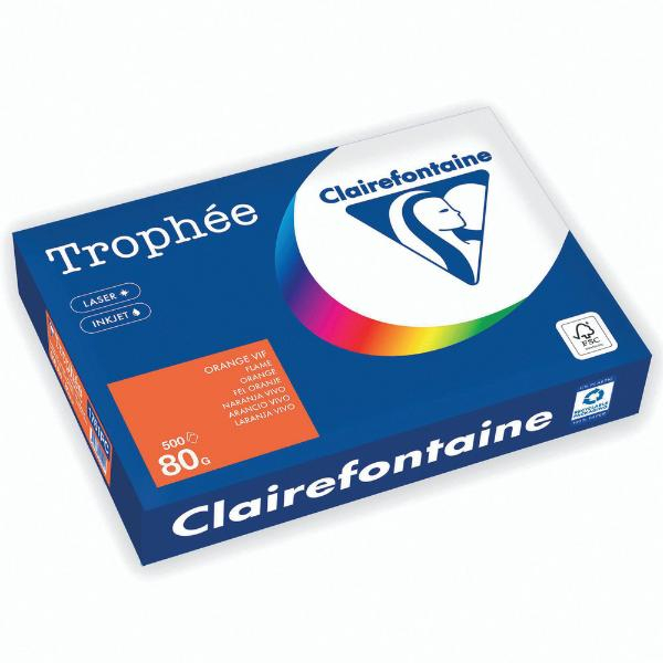 3329680002201 - Kopierpapier Trophee 1761PC leuchtendes orange A4 80g 500 Blatt 3329680002201 500 Blatt