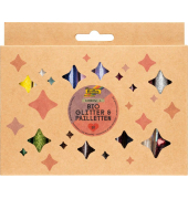 Bio Glitter & Pailletten-Set Rainbow L Glitzer farbsortiert