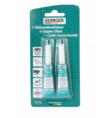 Sekundenkleber 18041, 2x3g, permanent