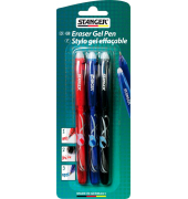 Eraser Tintenroller-Set rot, blau, schwarz 0,7 mm, Schreibfarbe: farbsortiert