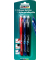Eraser Tintenroller-Set rot, blau, schwarz 0,7 mm, Schreibfarbe: farbsortiert