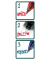 Eraser Tintenroller-Set rot, blau, schwarz 0,7 mm, Schreibfarbe: farbsortiert