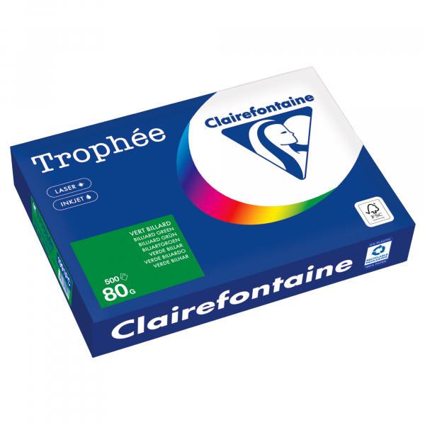 3329680000405 - Kopierpapier Trophee 1991PC billardgrün A4 80g 500 Blatt 3329680000405 500 Blatt