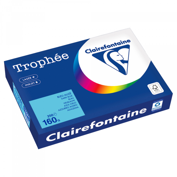 3329680001747 - Kopierpapier Trophee 1105PC blau A4 160g 250 Blatt 3329680001747 250 Blatt