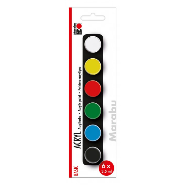 4007751739964 - 6 Basic Acrylfarben farbsortiert 4007751739964 21 Milliliter 4007751739964 - 6 Basic Acrylfarben farbsortiert 4007751739964 21 Milliliter