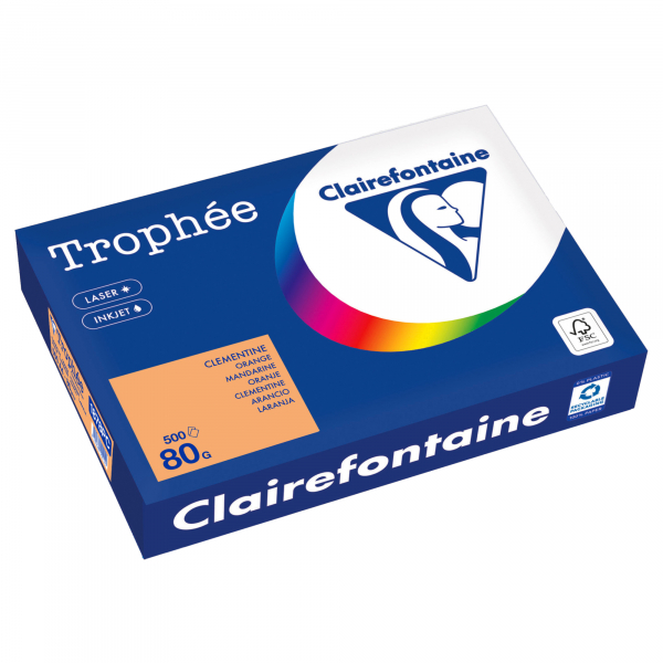 3329680002140 - Kopierpapier Trophee 1878PC clementine A4 80g 500 Blatt 3329680002140 500 Blatt