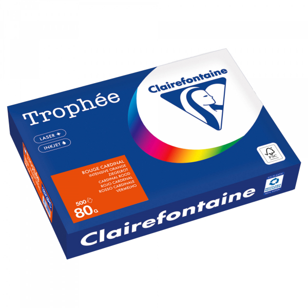 3329680002225 - Kopierpapier Trophee 1873PC ziegelrot A4 80g 500 Blatt 3329680002225 500 Blatt