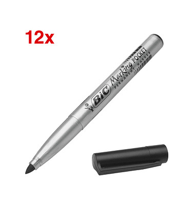 Permanentmarker ECOlutions Öko, 8209022, Pack, schwarz, 1mm Rundspitze