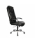 B&uuml;rodrehstuhl Soft Lux, schwarz / silber, mit Armlehnen, bis 110kg, eingearbeitetem Kopfpolster