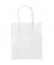 Tragetasche S 21200, au&szlig;en 12x15x5,5cm, Kraftpapier, wei&szlig;, uni, ohne