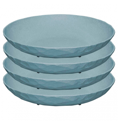 4 koziol Teller Club blau 22,0 cm