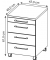 Profi 3.0 Profi 3.0 Rollcontainer weiß, grandson-eiche 4 Auszüge 42,0 x 49,0 x 61,0 cm