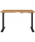 Sitz-Steh-Schreibtisch JET, elektrisch höhenverstellbar, 72-120cm (H), 120x80cm (BxT), rechteckig, grandson-eiche / schwarz