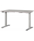 Sitz-Steh-Schreibtisch JET, elektrisch höhenverstellbar, 72-120cm (H), 120x80cm (BxT), rechteckig, kaschmir / silber