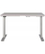Sitz-Steh-Schreibtisch JET, elektrisch höhenverstellbar, 72-120cm (H), 120x80cm (BxT), rechteckig, kaschmir / silber