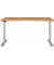 Sitz-Steh-Schreibtisch JET, elektrisch höhenverstellbar, 72-120cm (H), 140x80cm (BxT), rechteckig, grandson-eiche / silber