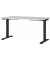 Sitz-Steh-Schreibtisch JET, elektrisch höhenverstellbar, 72-120cm (H), 140x80cm (BxT), rechteckig, lichtgrau / schwarz