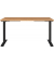 Sitz-Steh-Schreibtisch JET, elektrisch höhenverstellbar, 72-120cm (H), 140x80cm (BxT), rechteckig, grandson-eiche / schwarz