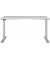 Sitz-Steh-Schreibtisch JET, elektrisch höhenverstellbar, 72-120cm (H), 140x80cm (BxT), rechteckig, lichtgrau / silber