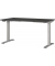 Sitz-Steh-Schreibtisch JET, elektrisch höhenverstellbar, 72-120cm (H), 140x80cm (BxT), rechteckig, graphit / silber