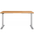 Sitz-Steh-Schreibtisch JET, elektrisch höhenverstellbar, 72-120cm (H), 140x80cm (BxT), rechteckig, navarra-eiche / silber