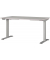 Sitz-Steh-Schreibtisch JET, elektrisch höhenverstellbar, 72-120cm (H), 140x80cm (BxT), rechteckig, kaschmir / silber